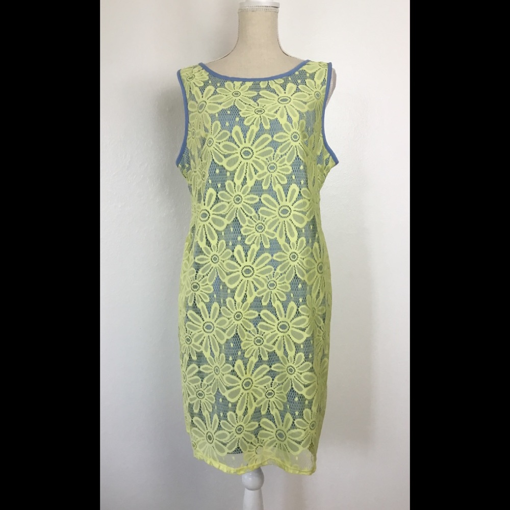 Karin Stevens Sleeveless Lace Dress